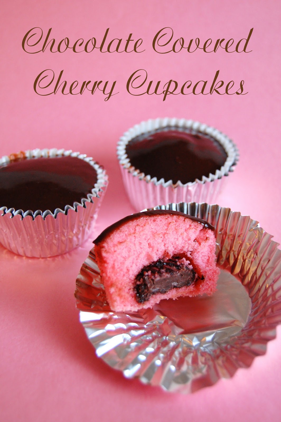 Chocolate Covered Cherry Cupcakes - Wine & Glue