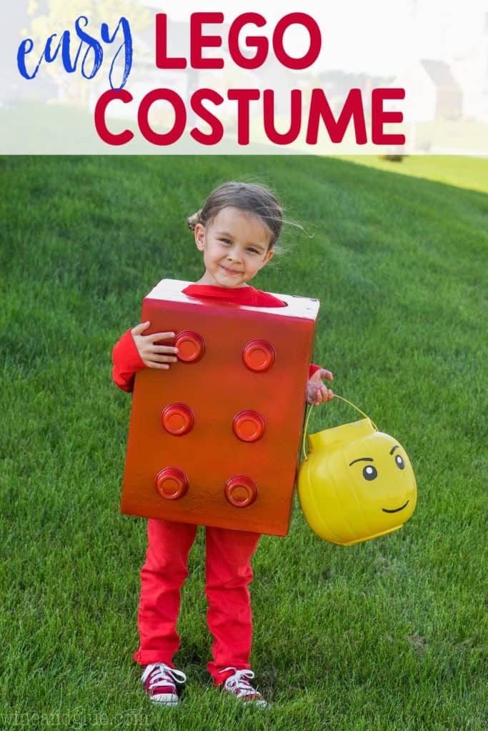 Easy Lego Halloween Costume For Kids Wine Glue