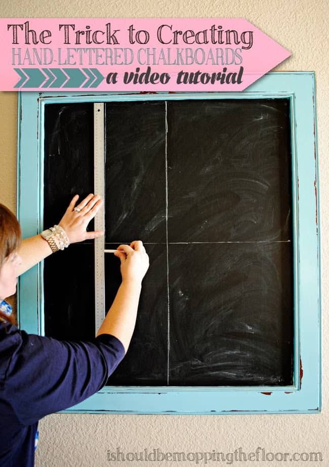hand lettered chalkboards