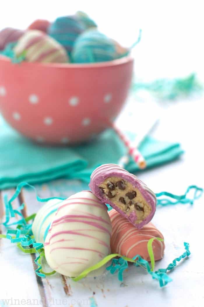 These Easter Egg Cookie Dough Truffles are beautiful on the outside and irresistibly yummy on the inside!