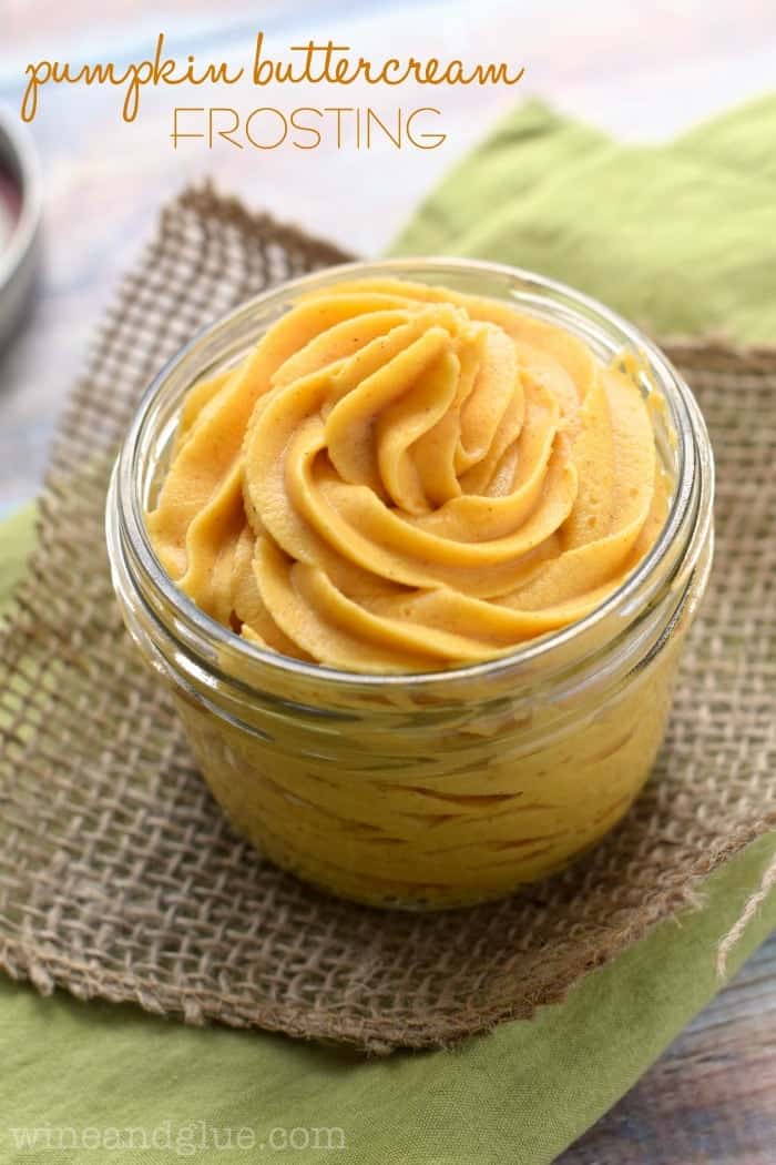 This Pumpkin Buttercream Frosting has such a perfect pumpkin flavor, and would be amazing on a million different things!