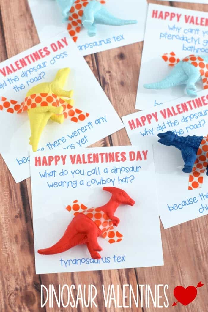A cute Dinosaur Valentine that comes complete with a funny joke!  What more could you ask for?