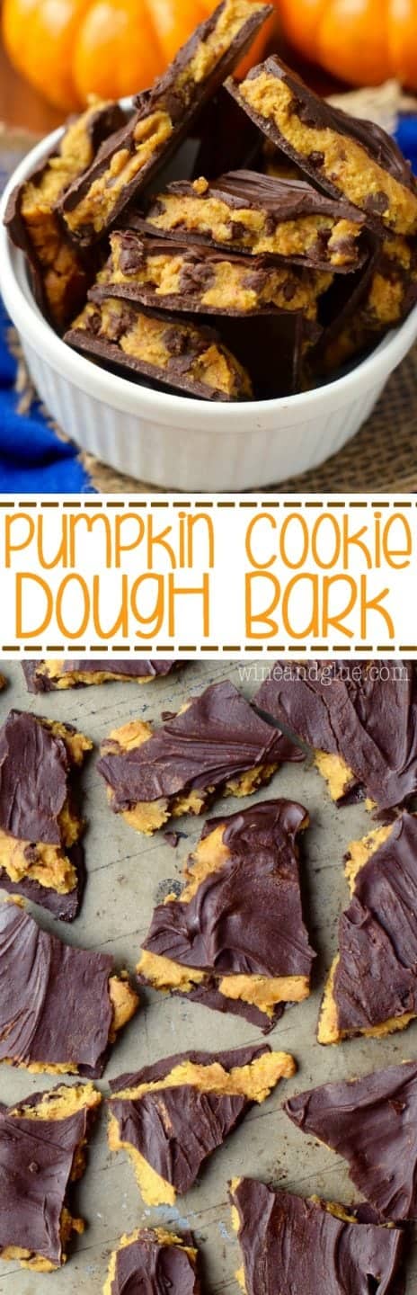 Pumpkin Cookie Dough Bark - Wine & Glue