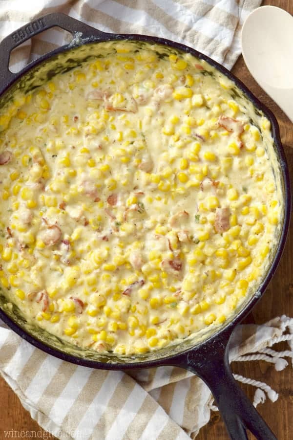 This Bacon Jalapeño Cream Corn is an easy and delicious side dish full of perfect flavor! This is going to be a new family favorite!