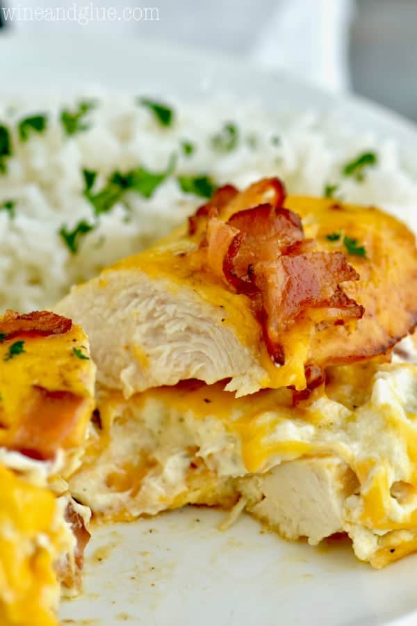 This Bacon Cheddar Ranch Stuffed Chicken Breast recipe is sure to be a huge hit in your house!